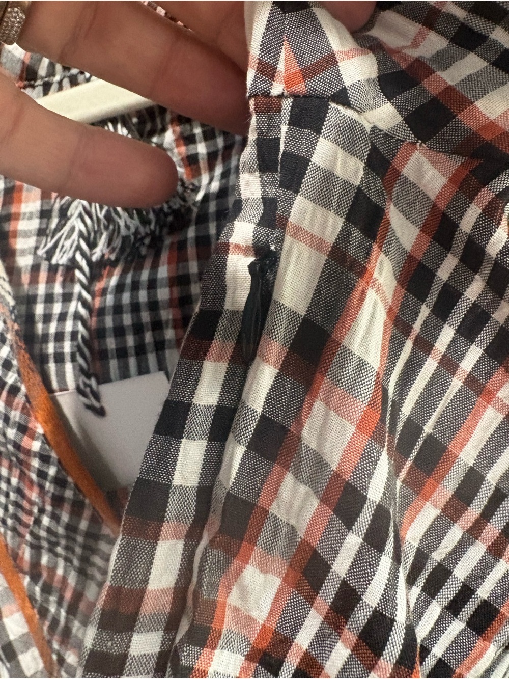 dRA Clothing Zoe Top Peplum Autumn Madres Plaid Blouse - Picture 8 of 11